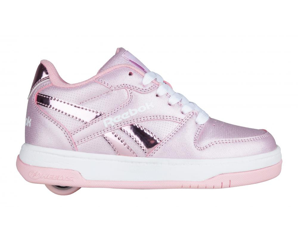 pink and white heelys