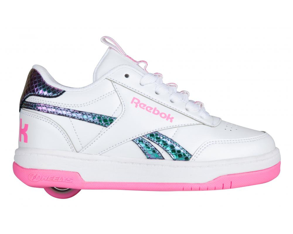 pink and white heelys