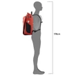 Ortlieb Vario Plus, QL 2.2 dark chili  kerékpáros táska és hátizsák 26 L