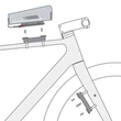Klickfix Duo Adapter Unifit, rögzítőszalaggal vázra, villára