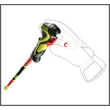 Leki WCR Lite SL 3D fluorescent red-black-neonyellow síbot