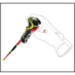 Leki WCR SL 3D fluorescent red-black-neonyellow síbot