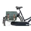 Basil Boheme double bag forest zöld csomagtartó táska