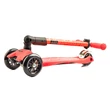 Micro Maxi Deluxe roller LEHAJTHATÓ kormánnyal korallpink - összecsukva