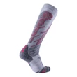 UYN Lady Ski All Mountrain Socks light grey melange-coral sízokni