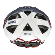 Uvex Quatro CC deep space mat-white kerékpár sisak - hátulról