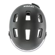 Uvex Rush Visor dark silver matt kerékpár sisak - felülről