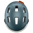 Uvex Rush Visor deep turquoise matt kerékpár sisak - felülről (LED villogóval)
