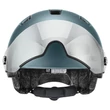 Uvex Rush Visor deep turquoise matt kerékpár sisak - szemből