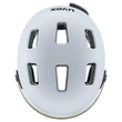 Uvex Rush Visor cloud matt kerékpár sisak - hátulról (LED villogóval)