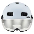 Uvex Rush Visor cloud matt kerékpár sisak - szemből
