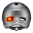 Uvex City 4 MIPS deep space matt kerékpár sisak - hátulról (LED villogóval)