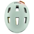 Uvex City 4 MIPS light jade matt kerékpár sisak - felülről (LED villogóval)