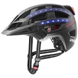 Uvex Finale Light 2.0 black-silver matt kerékpár sisak (LED jelzőfénnyel)