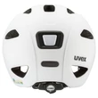 Uvex Oyo white-black matt kerékpár sisak - hátulról (opcionális LED villogó)