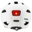 Uvex Oyo white-black matt kerékpár sisak - hátulról (opcionális LED villogó)