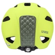 Uvex Oyo neon yellow-moss green matt kerékpár sisak - hátulról (rezgéselnyelő szilikon betét)