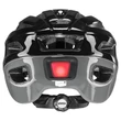 Uvex True black-grey kerékpár sisak - hátulról (bekapcsolt LED)