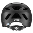 Uvex Urban Planet black matt kerékpár sisak - hátulról