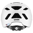 Uvex Urban Planet white matt kerékpár sisak - hátulról