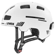 Uvex City 4 reflexx white matt kerékpár sisak - fényvisszaverő matricával