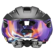 Uvex Rise Pro MIPS black-galaxy matt kerékpár sisak - hátulról