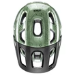 Uvex React jr. moss green altimeter kerékpár sisak - felülről