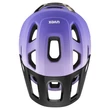 Uvex React MIPS lilac-oak matt kerékpár sisak - felülről