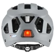 Uvex City Stride rhino matt kerékpár sisak - hátulról (LED villogóval)