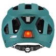Uvex City Stride teal matt kerékpár sisak - hátulról (LED villogóval)