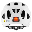 Uvex City Stride MIPS white matt kerékpár sisak - hátulról (LED villogóval)