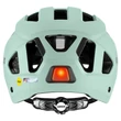 Uvex City Stride MIPS jade matt kerékpár sisak - hátulról (LED villogóval)
