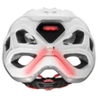 Uvex City Light white mat - hátulról (bekapcsolt LED)