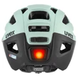 Uvex Finale Visor jade-black matt kerékpár sisak - hátulról (LED villogóval)