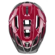 Uvex Quatro ruby red-black kerékpár sisak - felülről