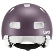 Uvex HLMT 4 CC plum matt kerékpár sisak - szemből