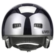 Uvex HLMT 5 Bike Pro gunmetal chrome kerékpár sisak - szemből