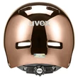 Uvex HLMT 5 Bike Pro rosé chrome kerékpár sisak - hátulról