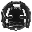 Uvex Kid 3 dirtbike black kerékpár sisak - hátulról