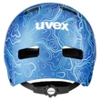 Uvex Kid 3 CC blue kerékpár sisak - hátulról