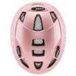 Uvex Kid 2 CC pink polka dots kerékpár sisak - felülről