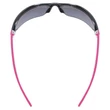 Uvex Sportstyle 204 pink white napszemüveg - felülről