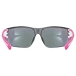 Uvex Sportstyle 204 pink white napszemüveg - belülről