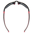 Uvex Sportstyle 211 black red napszemüveg - felülről