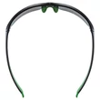 Uvex Sportstyle 215 black matt green napszemüveg - felülről