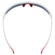 Uvex Sportstyle 215 white matt red napszemüveg - felülről