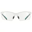 Uvex Sportstyle 802 V small white-mint matt/smoke napszemüveg - szemből