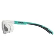 Uvex Sportstyle 802 V small white-mint matt/smoke napszemüveg - odalról