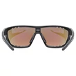 Uvex Sportstyle 706 CV black matt/mirror blue napszemüveg - belülről
