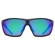 Uvex Sportstyle 706 CV black matt/mirror green napszemüveg- szemből